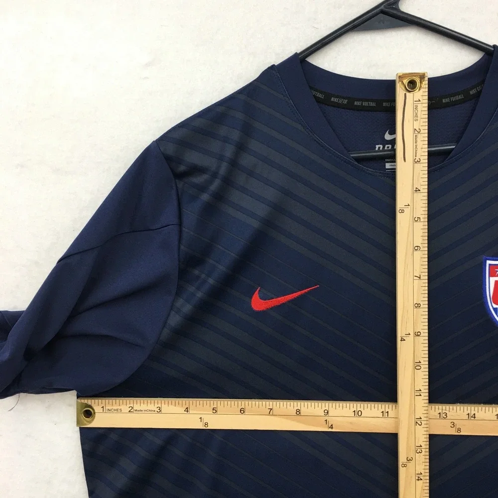 Nike Mens US Soccer USA Dri-Fit Authentic Training Jersey Navy Blue XL
